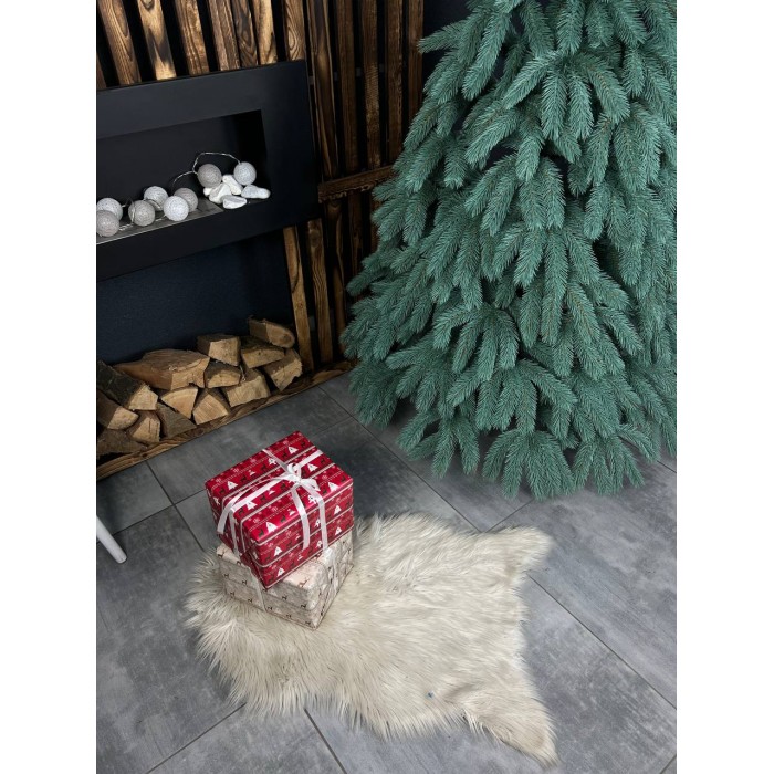 Литая искусственная голубая ёлка Буковельская 180 см