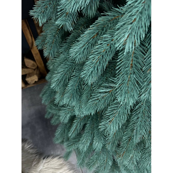 Литая искусственная голубая ёлка Буковельская 180 см