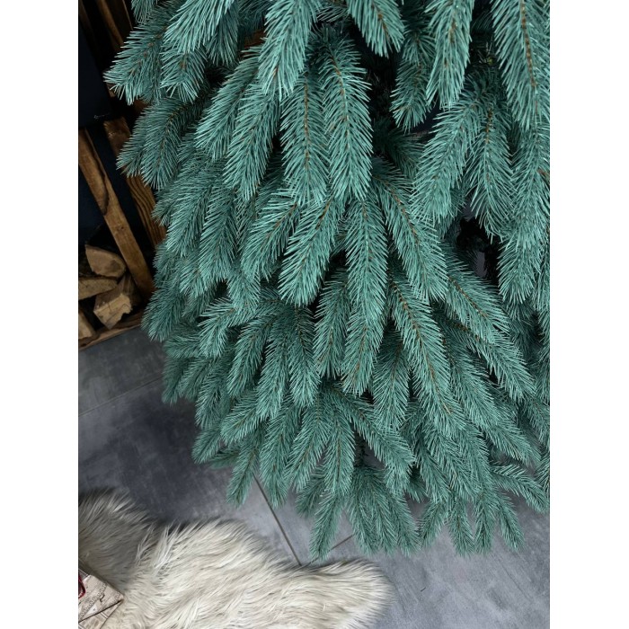 Литая искусственная голубая ёлка Буковельская 180 см