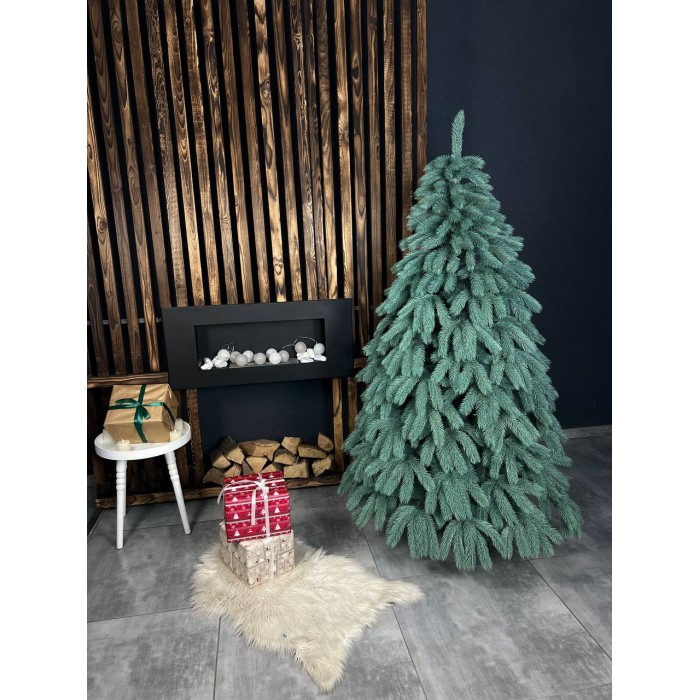 Литая искусственная голубая ёлка Буковельская 180 см