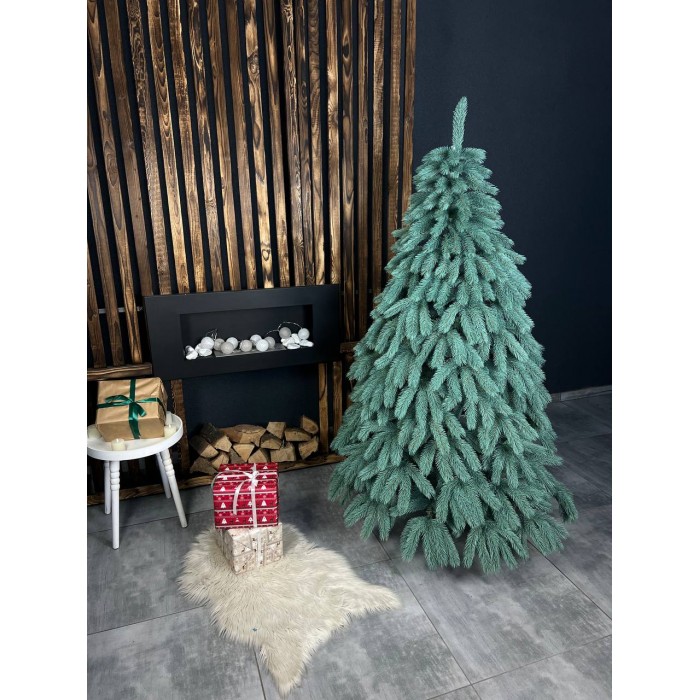 Литая искусственная голубая ёлка Буковельская 180 см