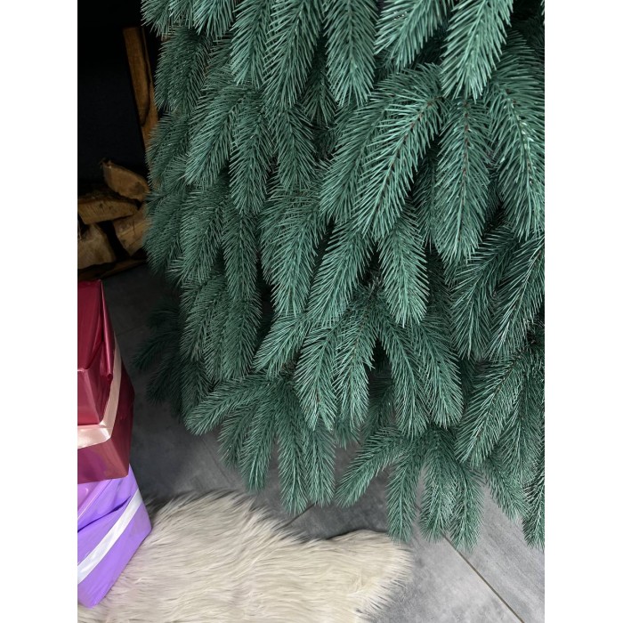 Литая искусственная ёлка Буковельская голубая 210 см