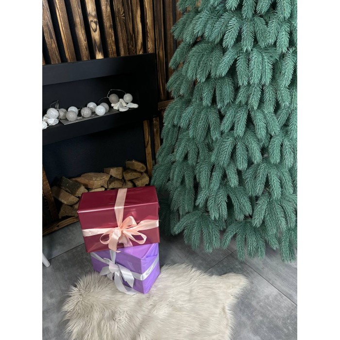 Литая искусственная ёлка Буковельская голубая 210 см