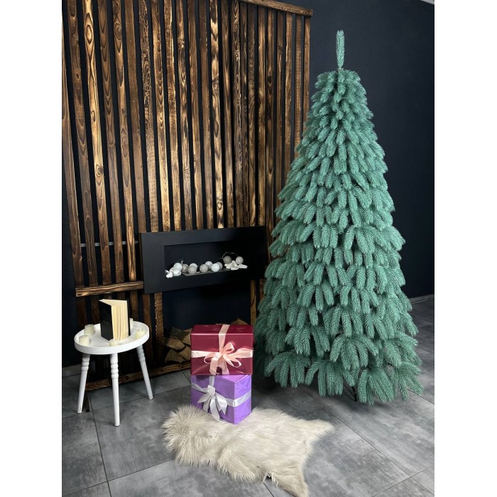 Литая искусственная ёлка Буковельская голубая 210 см