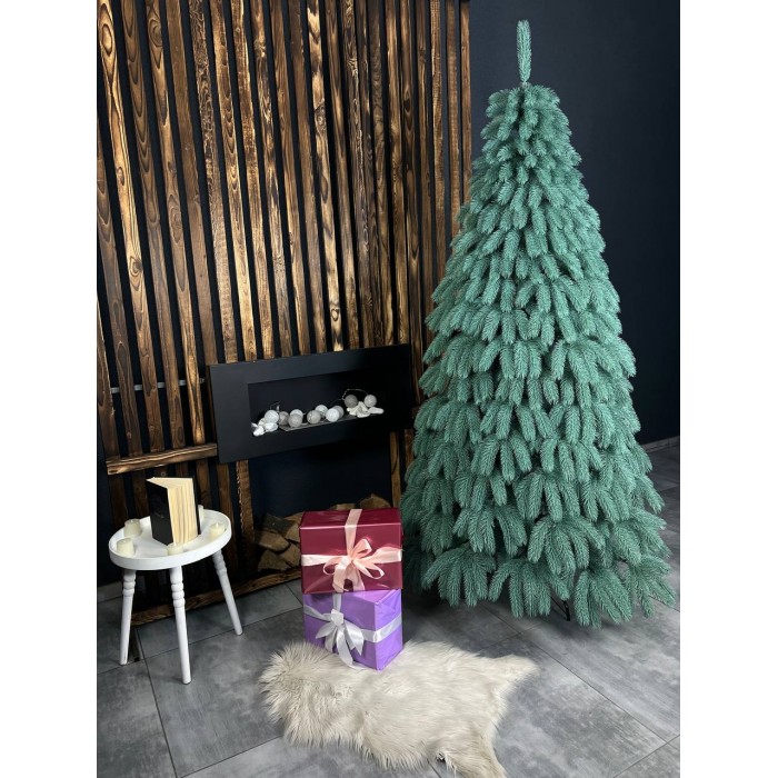 Литая искусственная ёлка Буковельская голубая 210 см