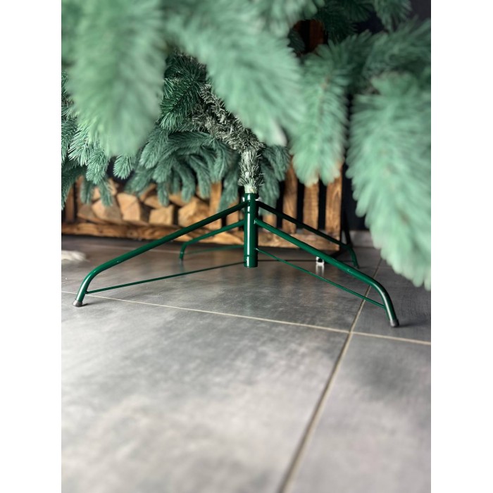 Литая искусственная голубая ёлка Буковельская 230 см