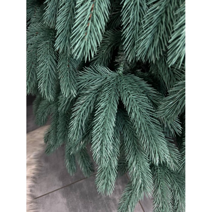 Литая искусственная голубая ёлка Буковельская 230 см