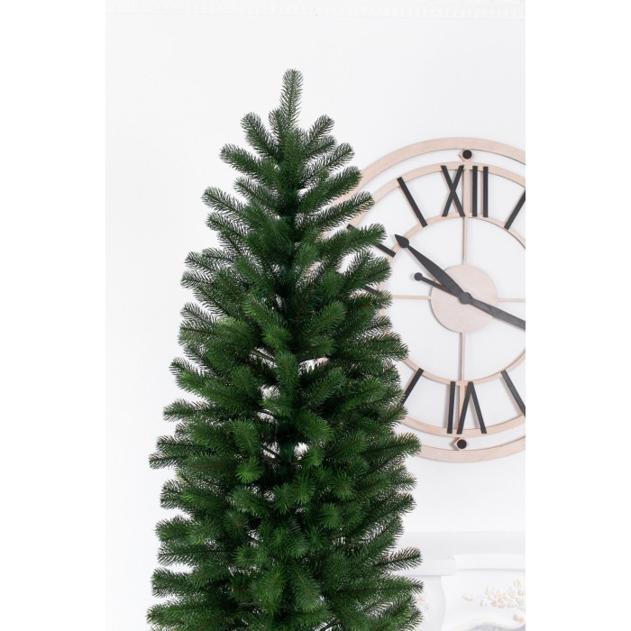 Литая искусственная зеленая елка Президентская Deco Slim 230 см 